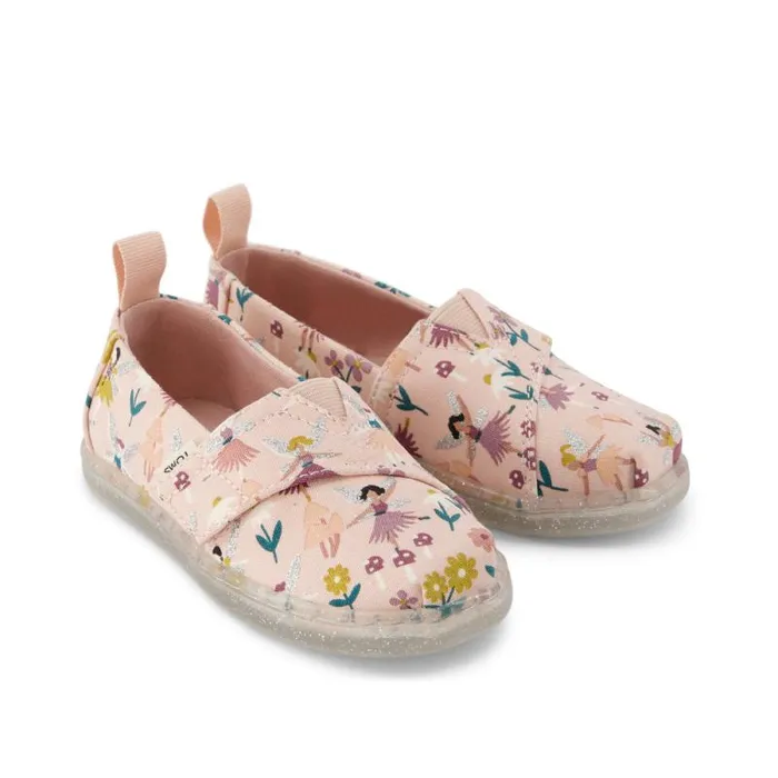 Toms TOMS Classics Alpargata Toddler Shoe Pink Glitter Fairies 8211 KidsWomen Toms TOMS Classics Alpargata Toddler Shoe Pink Glitter Fairies 8211 KidsWomen