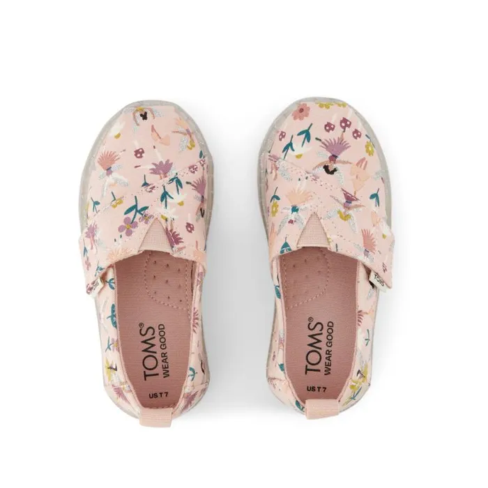 Toms TOMS Classics Alpargata Toddler Shoe Pink Glitter Fairies 8211 KidsWomen Toms TOMS Classics Alpargata Toddler Shoe Pink Glitter Fairies 8211 KidsWomen