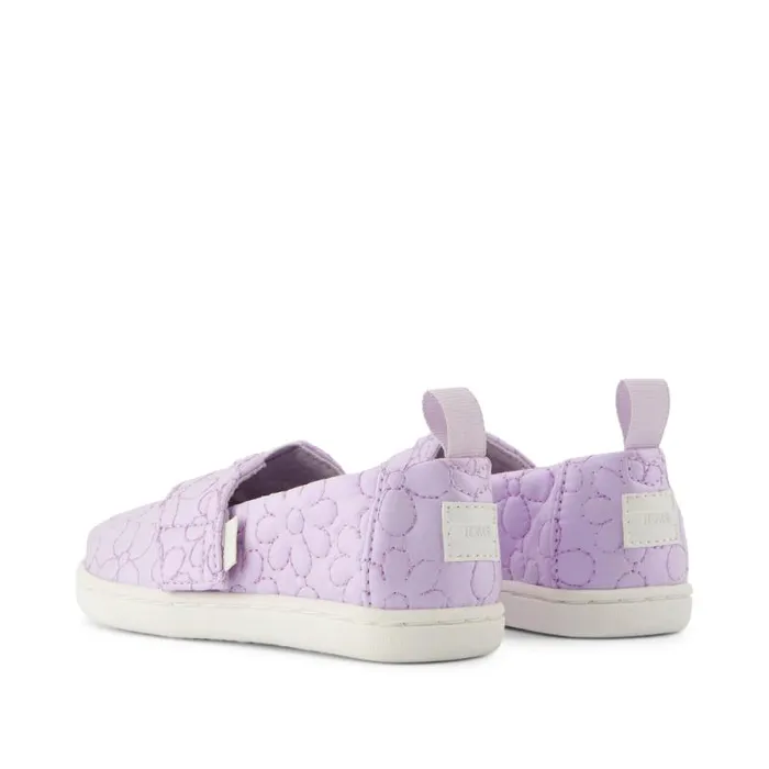 Toms TOMS Classics Alpargata Toddler Shoe Purple Iridescent Quilted Daisy 8211 KidsWomen