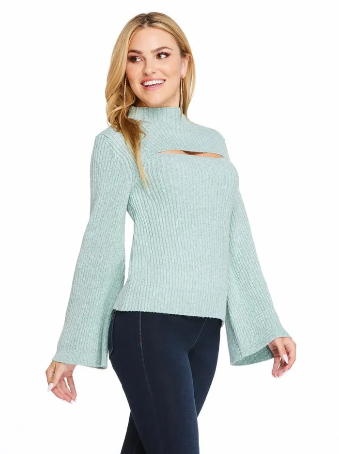 Tops Clothing Jessica Simpson Kaida Sweater In Vineyard Green