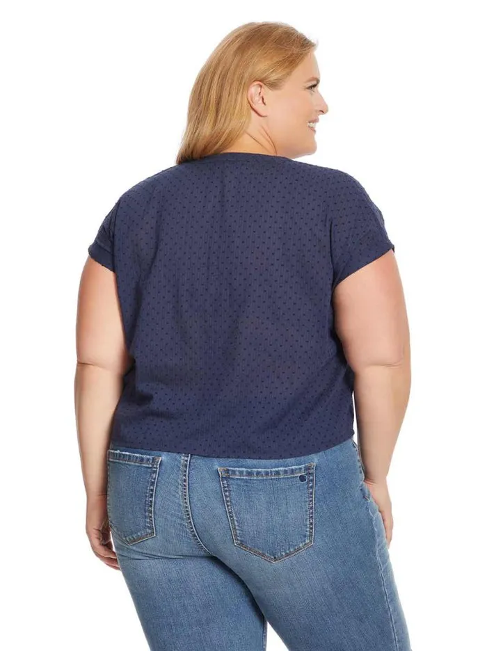 Tops Clothing Jessica Simpson Louelle Blouse In Dress Blues