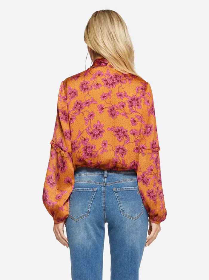 Tops Clothing Jessica Simpson Marisol Top In Botanical Pebbles