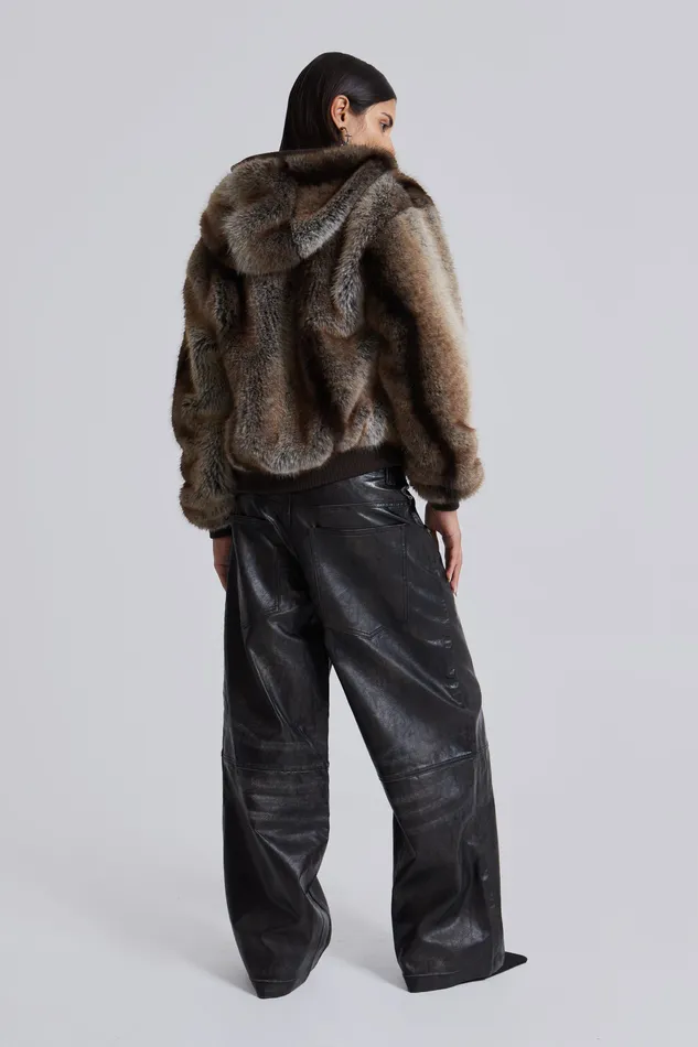 Tops Jaded London Women Shop Ash Faux Leather Colossus Trousers