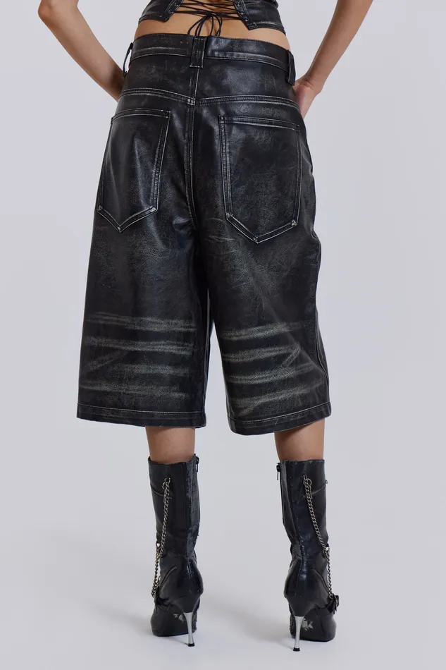 Tops Shop Ash Faux Leather Colossus Shorts Jaded London Women