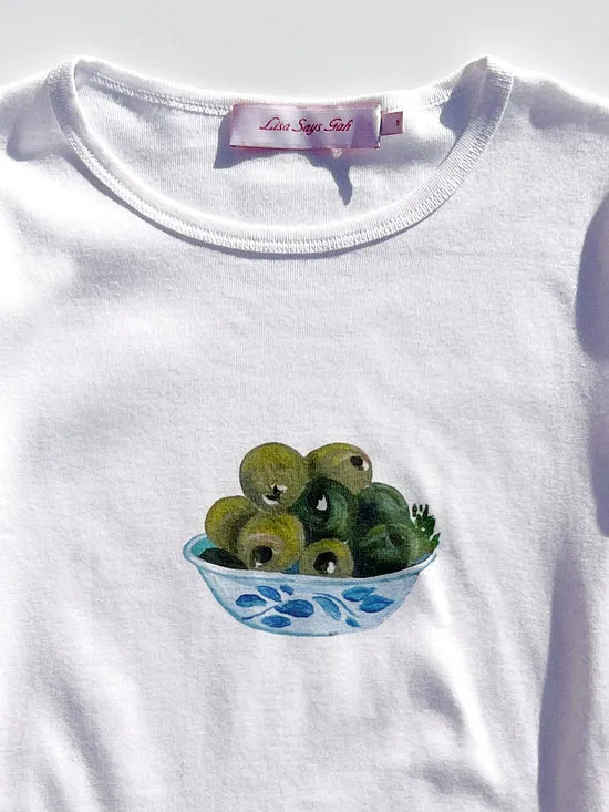Tops Women Dana Long Sleeve Tee Olive Bowl Lisa Says Gah
