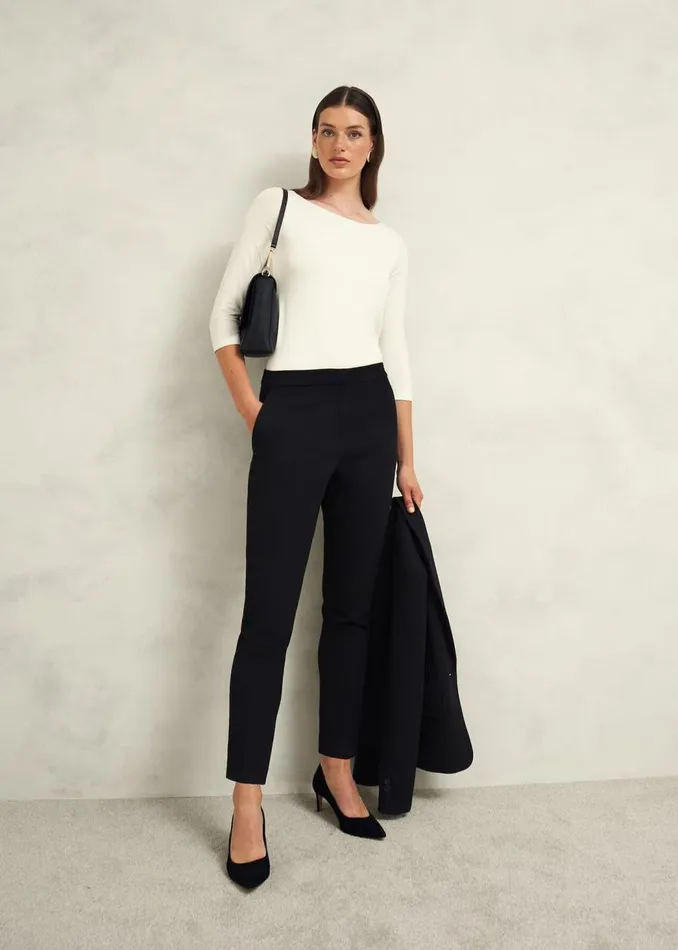 Tops Women HOBBS Sonya Plain Top Hobbs Ivory
