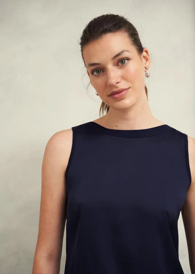 Tops Women HOBBS Trina Knitted Top Hobbs Navy