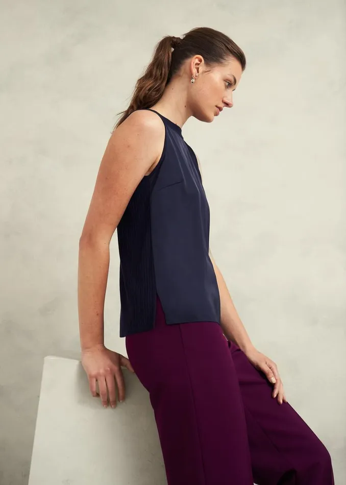 Tops Women HOBBS Trina Knitted Top Hobbs Navy