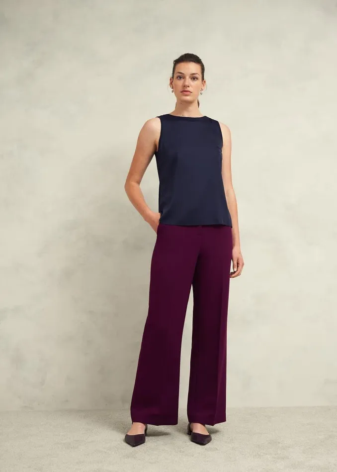 Tops Women HOBBS Trina Knitted Top Hobbs Navy