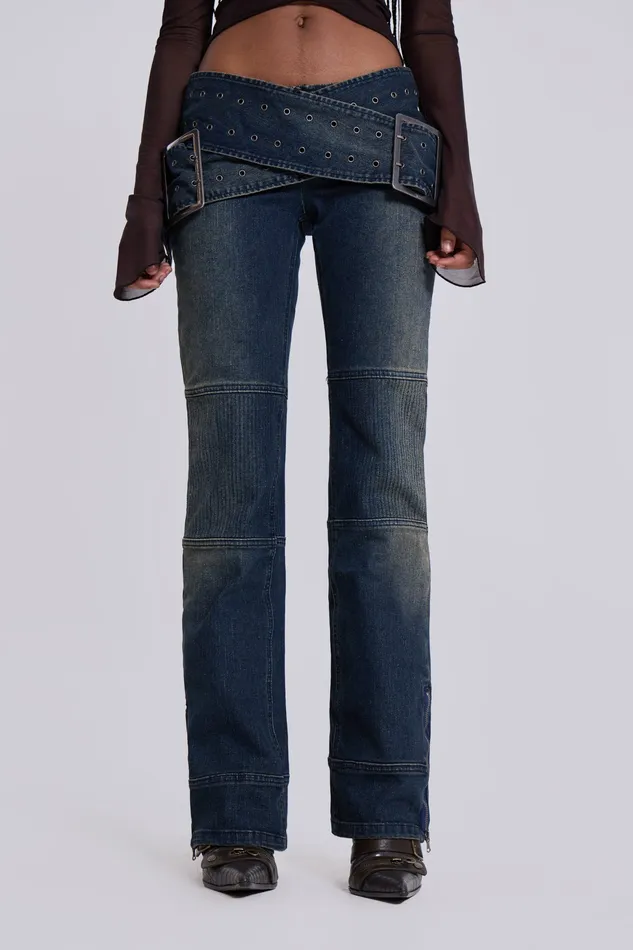 Tops Women Shop Assassin Dark Denim Jeans Jaded London