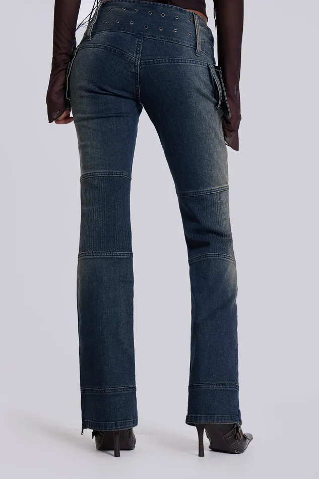 Tops Women Shop Assassin Dark Denim Jeans Jaded London