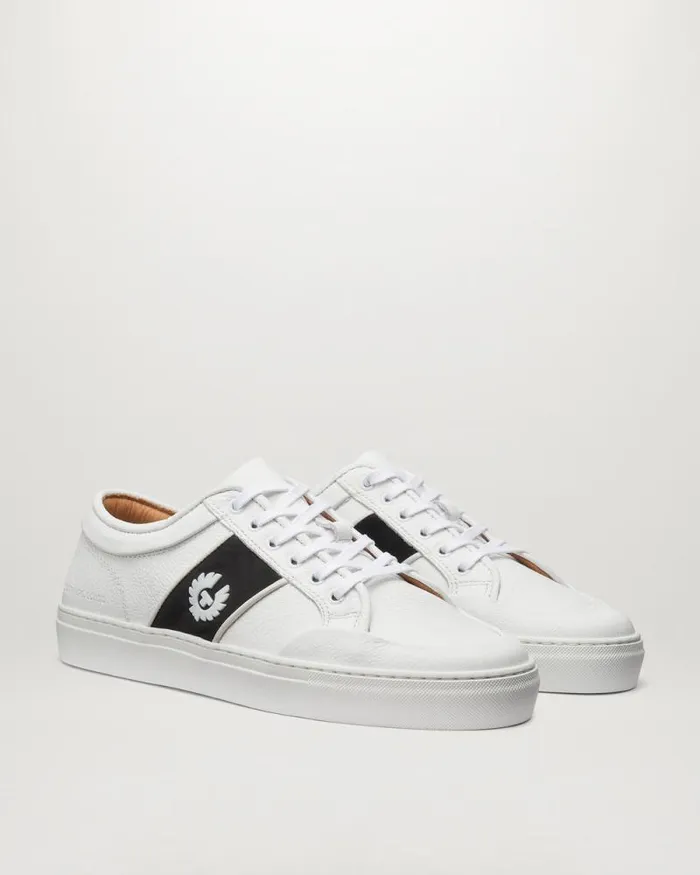 Trainers Men Belstaff Phoenix Low Top Sneakers White