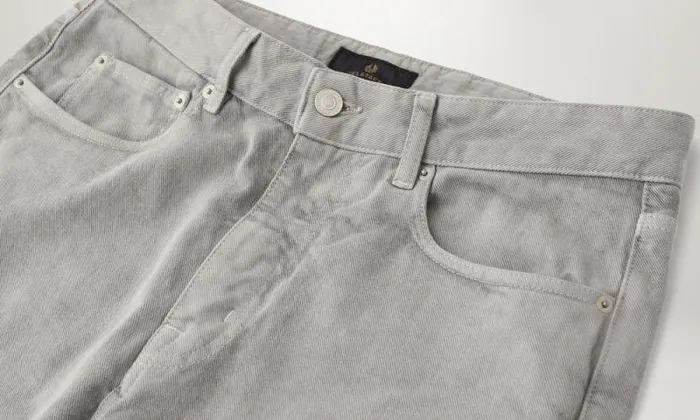Trousers Men Belstaff Mineral Brockton Straight Jeans Dark Cloud Grey Trousers Men Belstaff Mineral Brockton Straight Jeans Dark Cloud Grey
