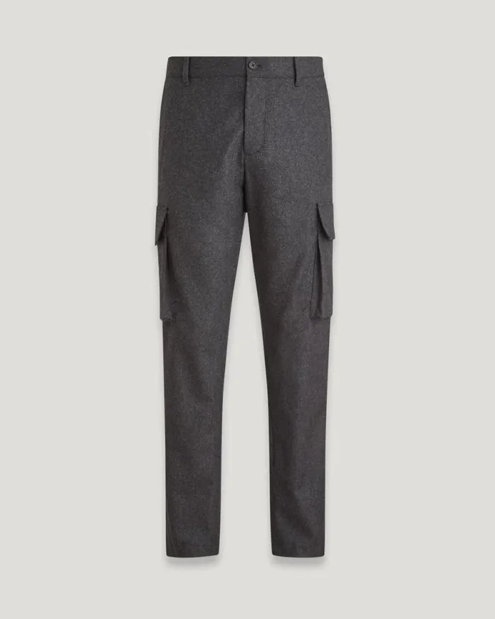 Trousers Men Belstaff Scale Cargo Trousers Charcoal Heather
