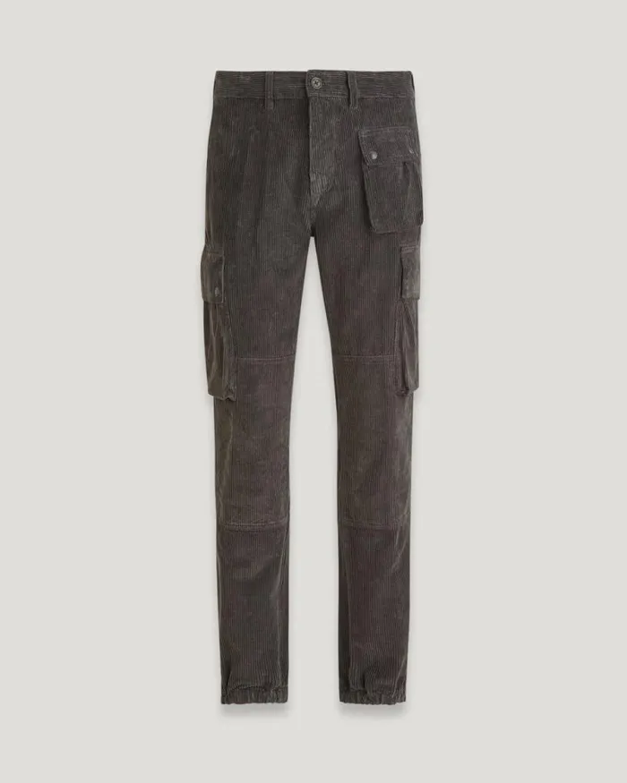 Trousers Men Belstaff Trialmaster Cargo Trousers Forge Grey