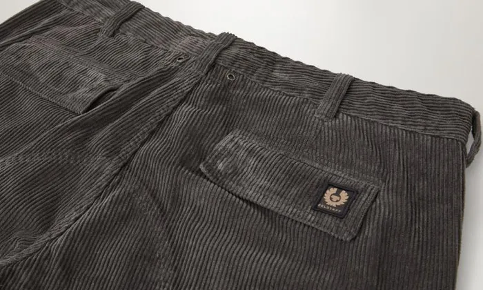 Trousers Men Belstaff Trialmaster Cargo Trousers Forge Grey