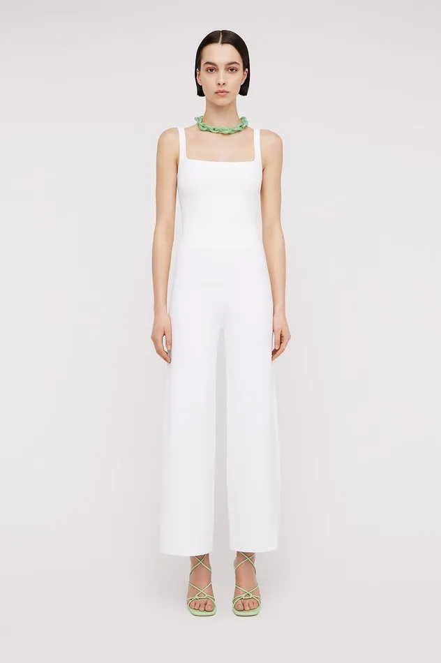 Trousers MICRO CREPE CROP TROUSER 18 WHITE 8211 Scanlan Theodore Women