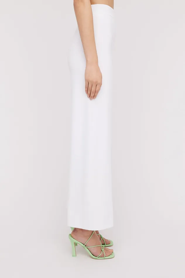 Trousers MICRO CREPE CROP TROUSER 18 WHITE 8211 Scanlan Theodore Women Trousers MICRO CREPE CROP TROUSER 18 WHITE 8211 Scanlan Theodore Women