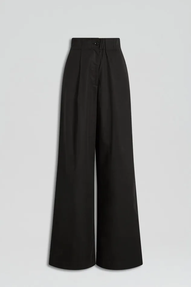 Trousers Scanlan Theodore Women PLEAT CARGO TROUSER BLACK Trousers Scanlan Theodore Women PLEAT CARGO TROUSER BLACK
