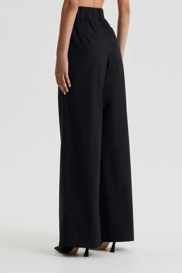 Trousers Scanlan Theodore Women PLEAT CARGO TROUSER BLACK Trousers Scanlan Theodore Women PLEAT CARGO TROUSER BLACK