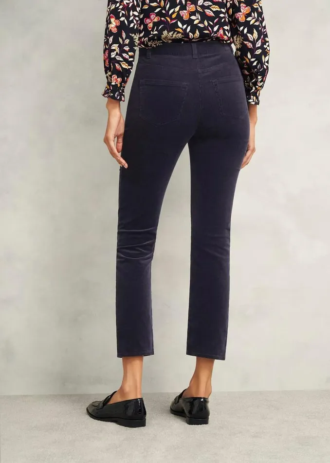 Trousers Women HOBBS Hampstead Cord Trouser Navy