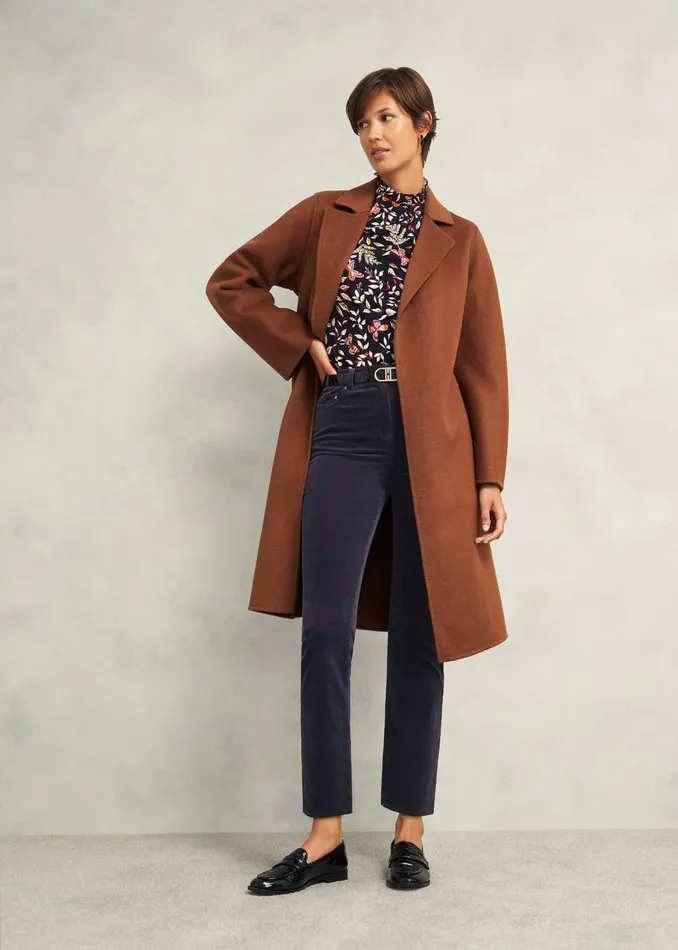Trousers Women HOBBS Hampstead Cord Trouser Navy