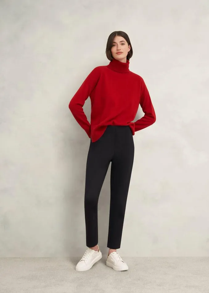 Trousers Women HOBBS Lola Ponte Trousers Black