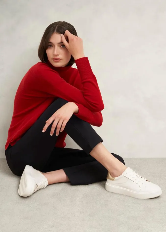 Trousers Women HOBBS Lola Ponte Trousers Black