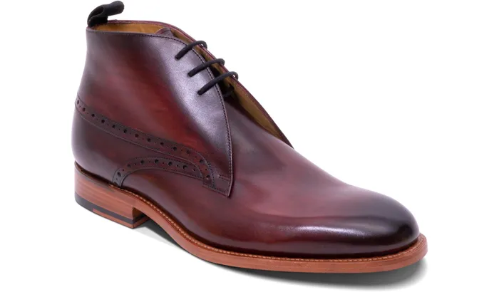 Tyne 8211 Hand Brushed Burgundy Men Barker Shoes Mens Boots