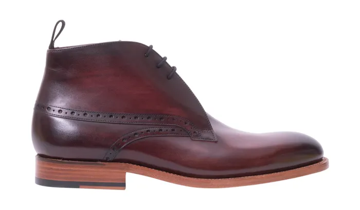 Tyne 8211 Hand Brushed Burgundy Men Barker Shoes Mens Boots