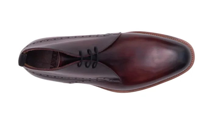 Tyne 8211 Hand Brushed Burgundy Men Barker Shoes Mens Boots