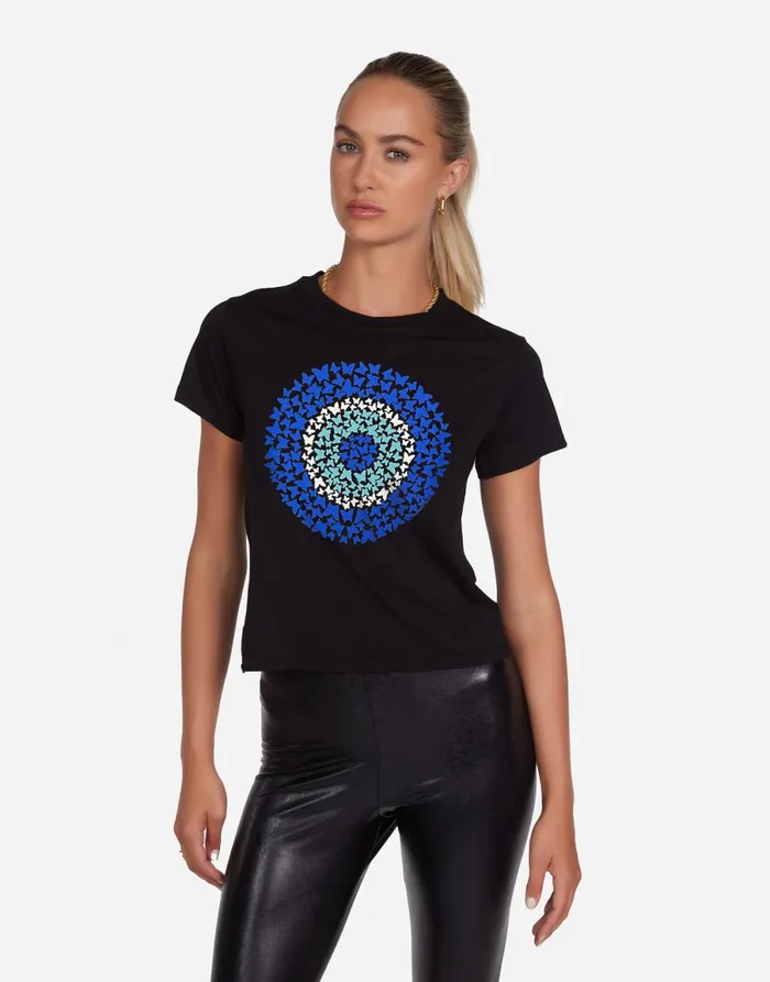 Ursula Butterfly Evil Eye Black Women039s Lauren Moshi Short Sleeve