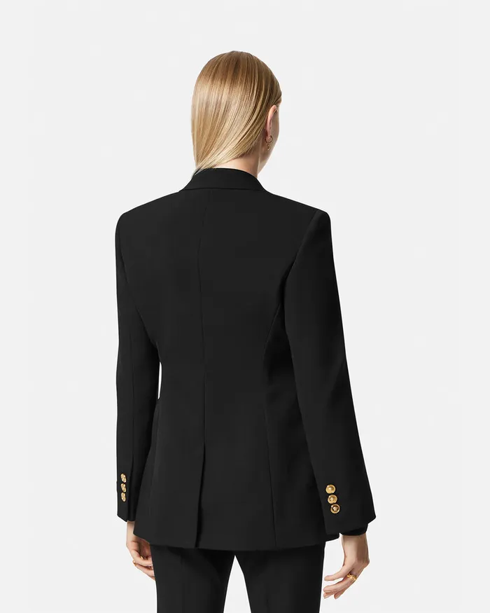 Versace Blazer and Jackets Women SingleBreasted Dv Blazer Black