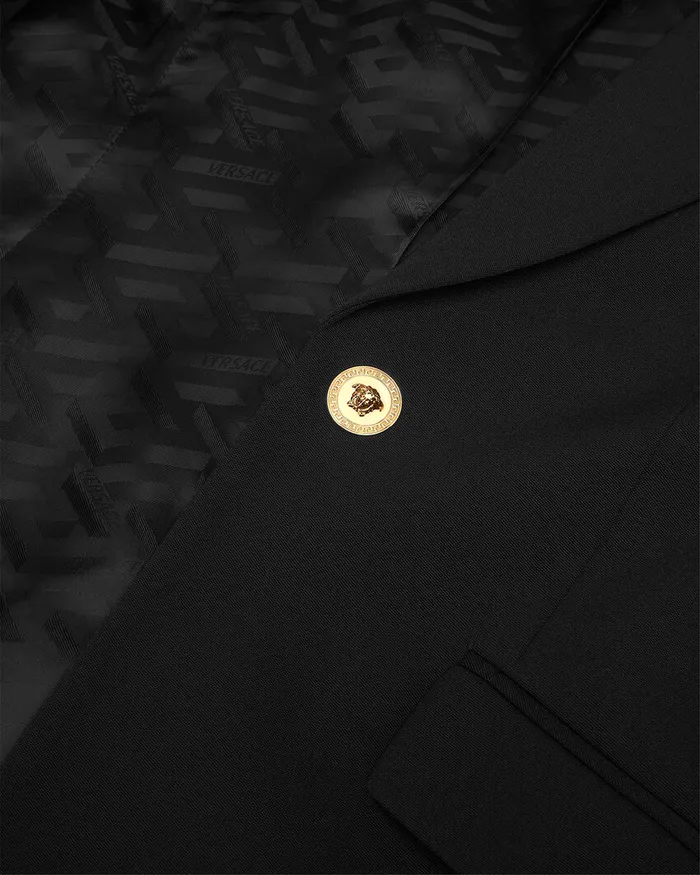 Versace Blazer and Jackets Women SingleBreasted Dv Blazer Black