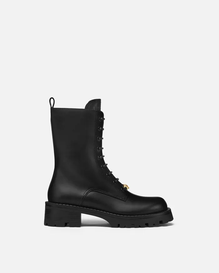 Versace Boots Women Medusa 03995 LaceUp Boots 35 Mm Blackgold