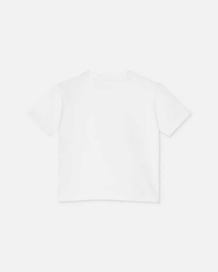 Versace Clothing Kids Embroidered Medusa Baby TShirt Whiteprint