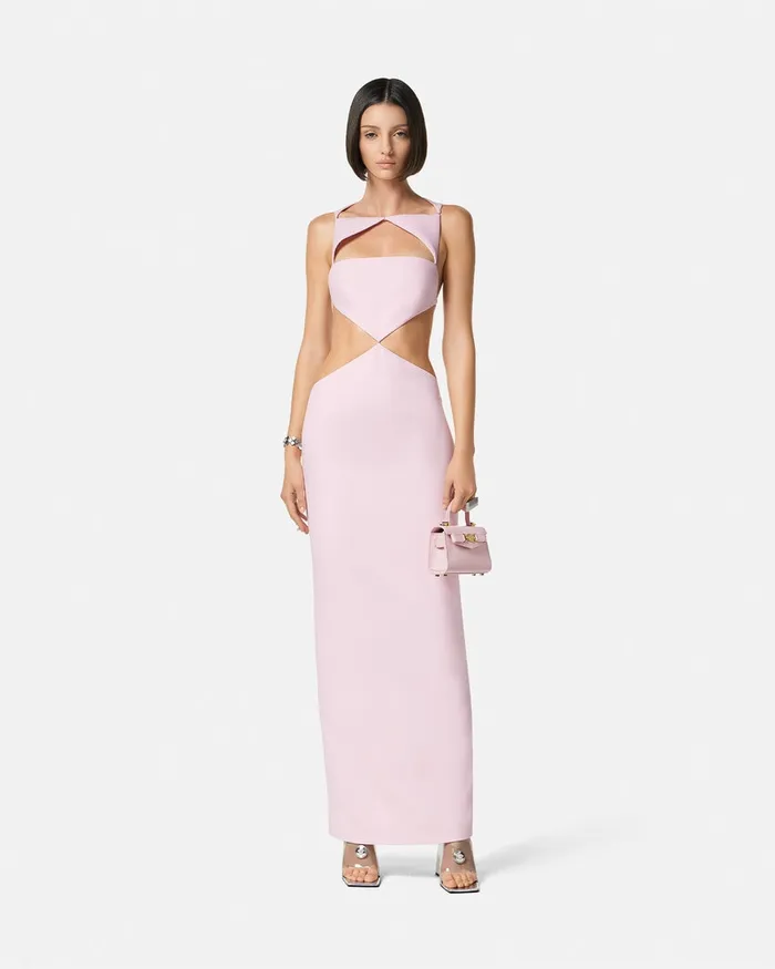 Versace Dresses Women Cutout Column Gown Light Pink