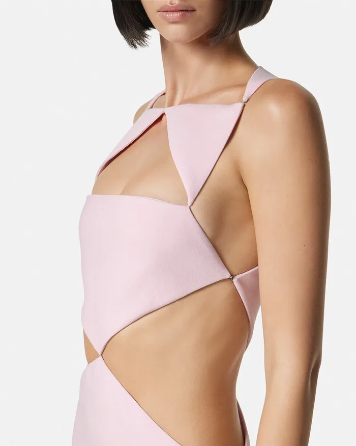 Versace Dresses Women Cutout Column Gown Light Pink