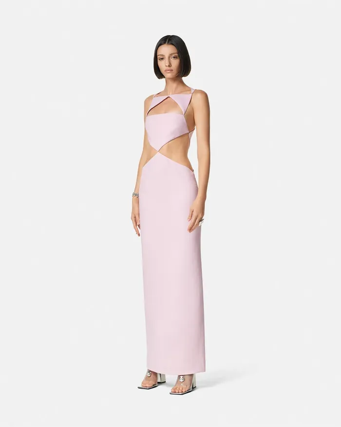 Versace Dresses Women Cutout Column Gown Light Pink