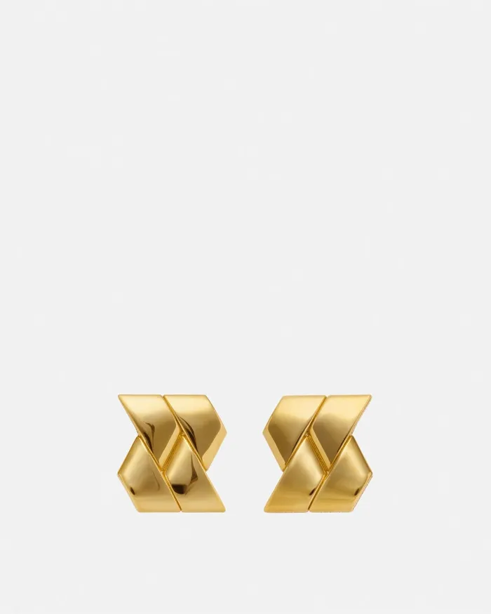 Versace Earrings Women Bind Earrings Light Gold