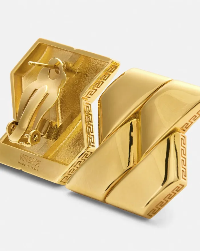 Versace Earrings Women Bind Earrings Light Gold