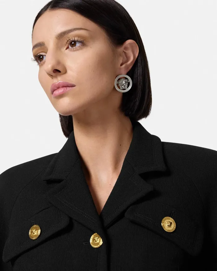 Versace Earrings Women Medusa 03995 Earrings Silver