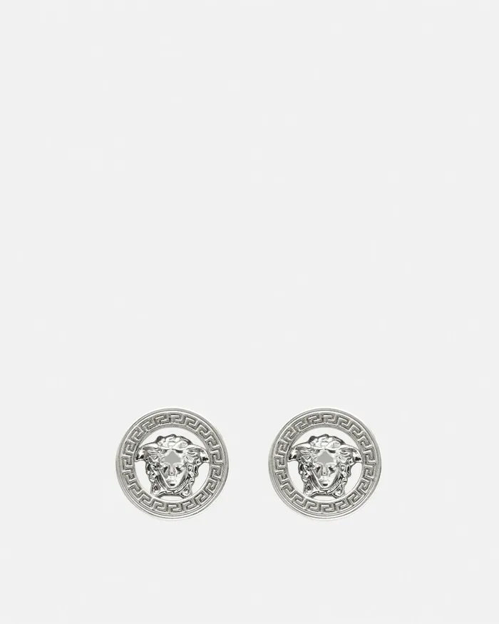Versace Earrings WomenMen Medusa 03995 Stud Earrings Silver