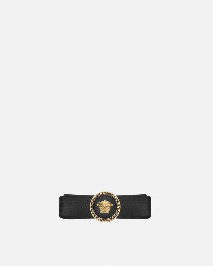 Versace Hair Accessories Women Gianni Ribbon Hair Clip Black