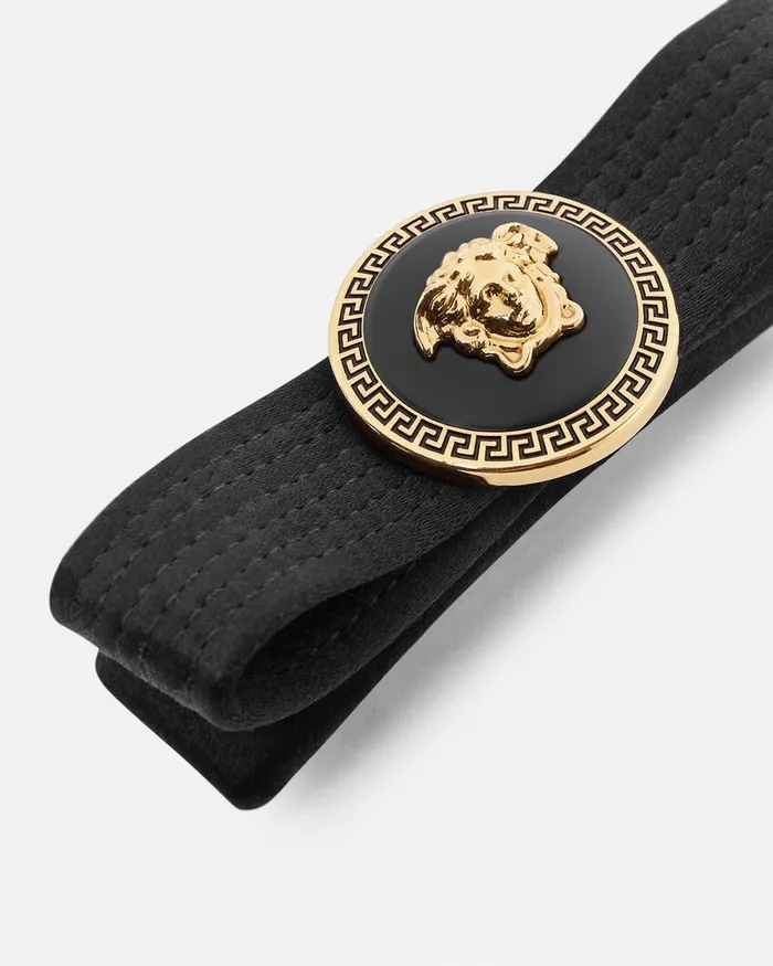 Versace Hair Accessories Women Gianni Ribbon Hair Clip Black