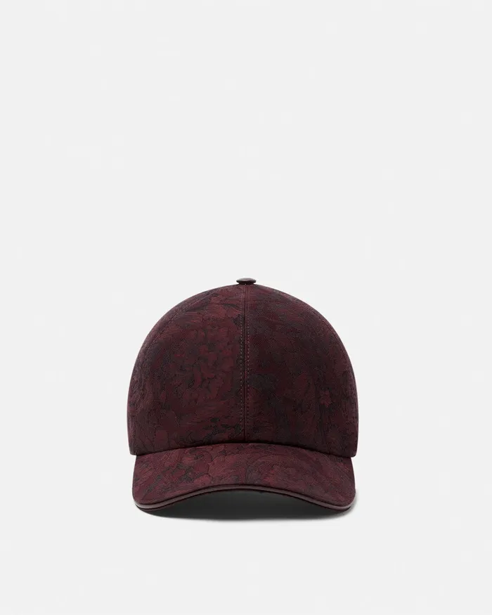 Versace Hats and Caps WomenMen Barocco Jacquard Baseball Cap Brown