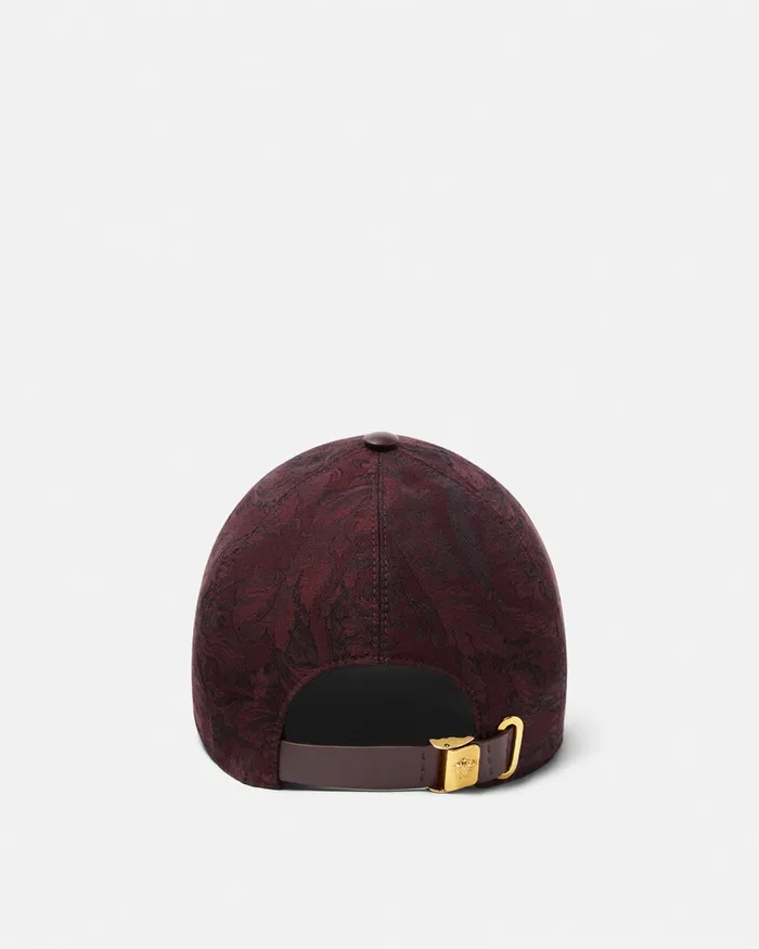 Versace Hats and Caps WomenMen Barocco Jacquard Baseball Cap Brown