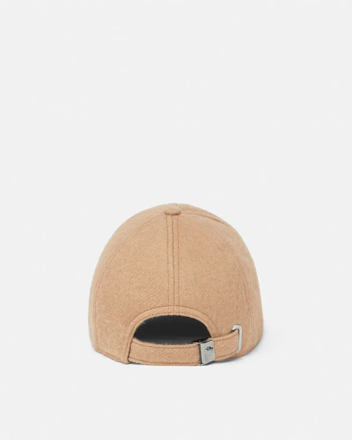 Versace Hats and Caps WomenMen Milano Stamp Wool Baseball Cap Brown