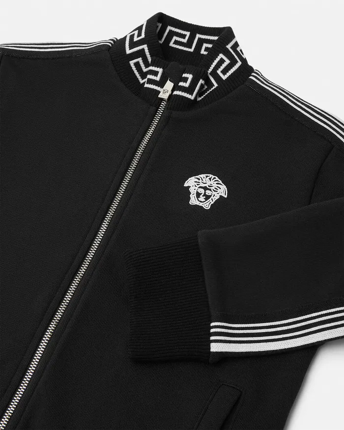 Versace Knitwear and Sweatshirts Kids Greca Sweatshirt Black