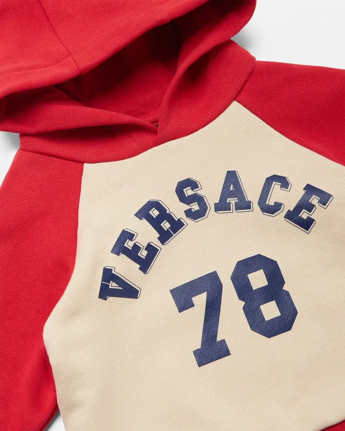 Versace Knitwear and Sweatshirts Kids Logo Baby Hoodie Red